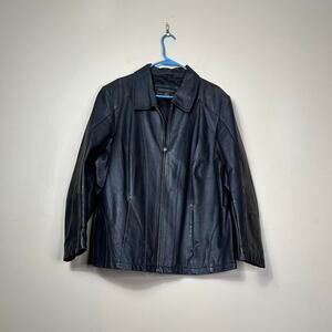 Lane Bryant Black Genuine Leather Jacket